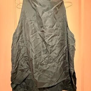 Lord & Taylor Teal Silk Blouse